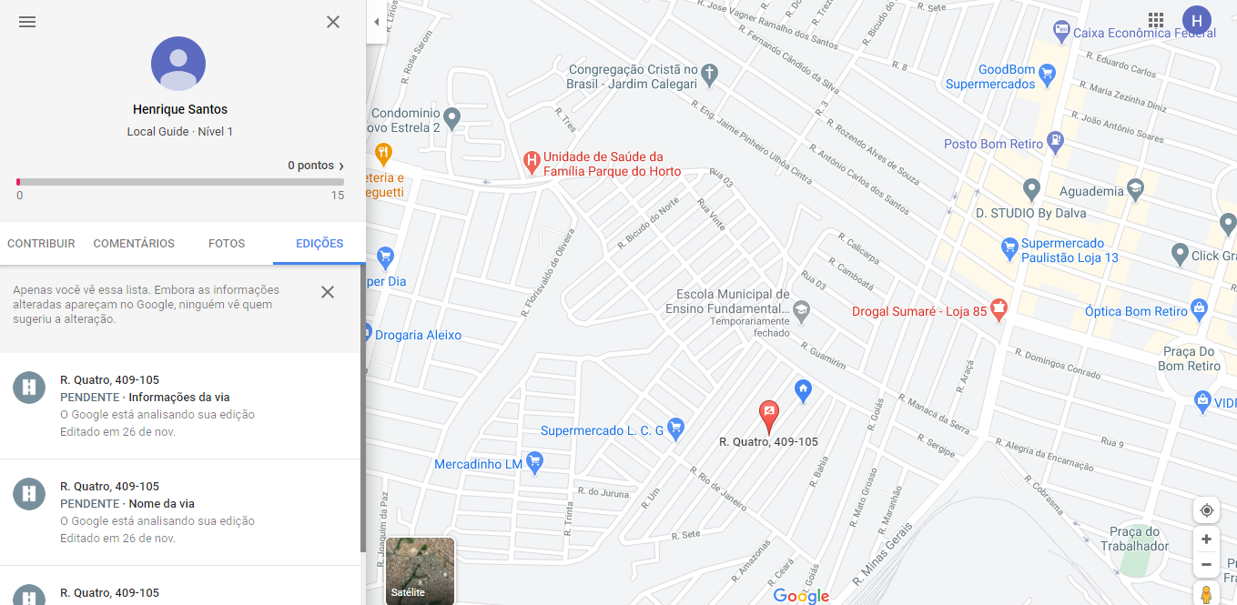 Localização muito errada - Comunidade Google Maps