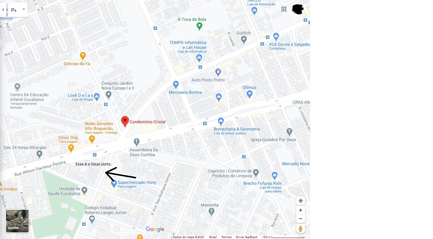 Localização muito errada - Comunidade Google Maps