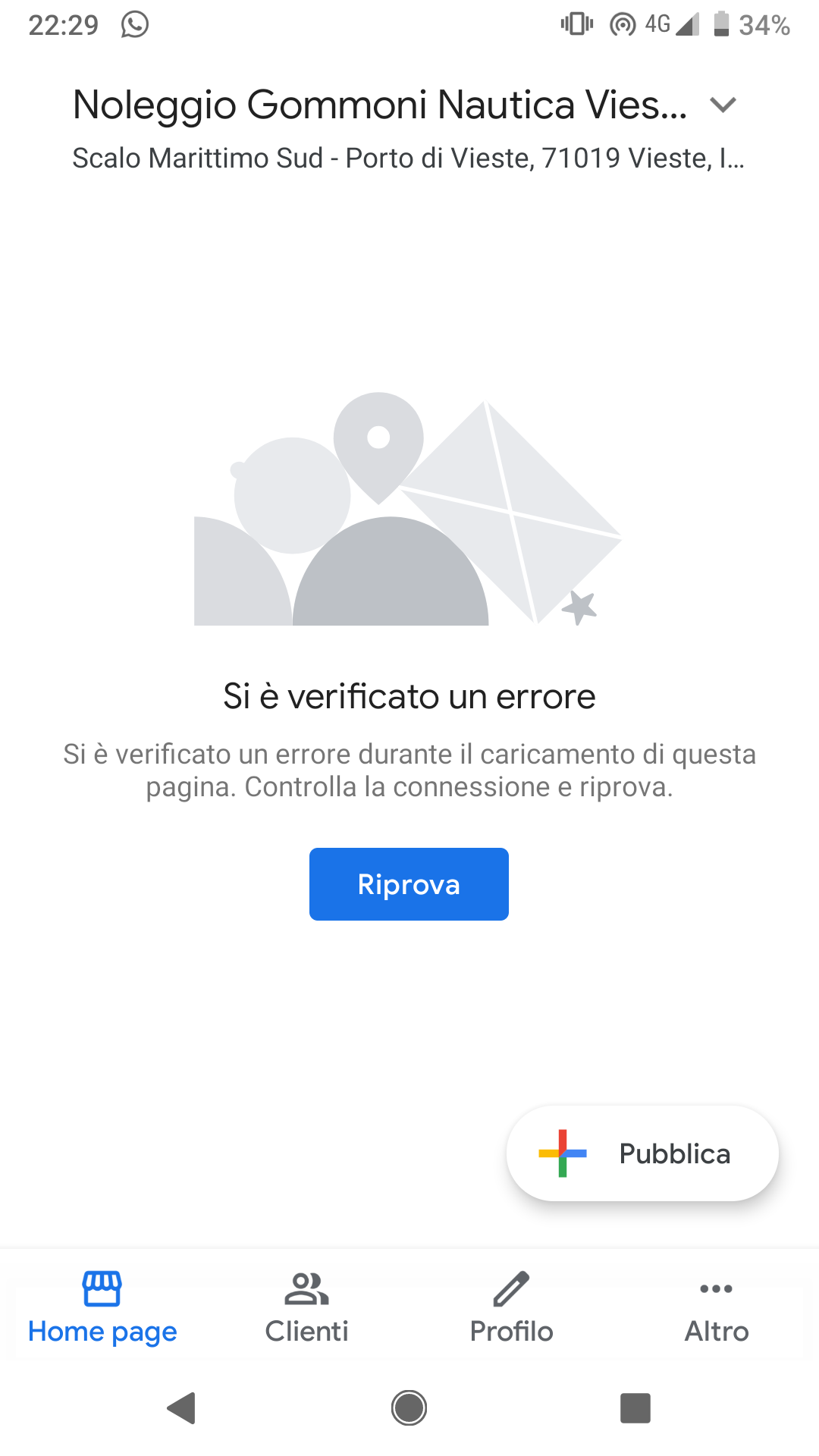 App My Vodafone Si è Verificato Un Errore
