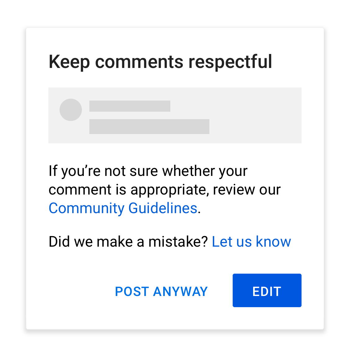 Help us keep comments respectful – new Community Guidelines