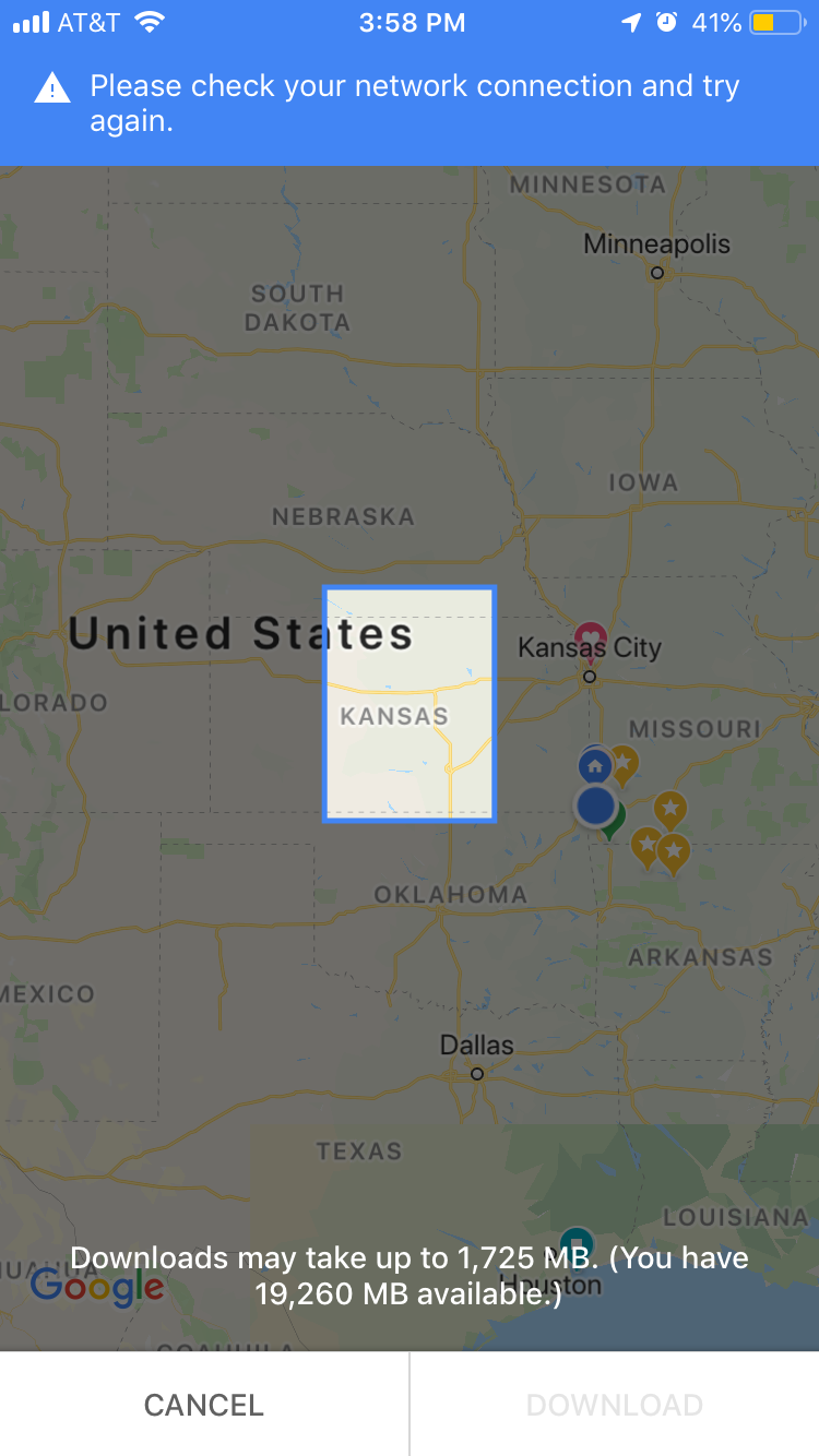 Can T Download Offline Maps Google Maps Community