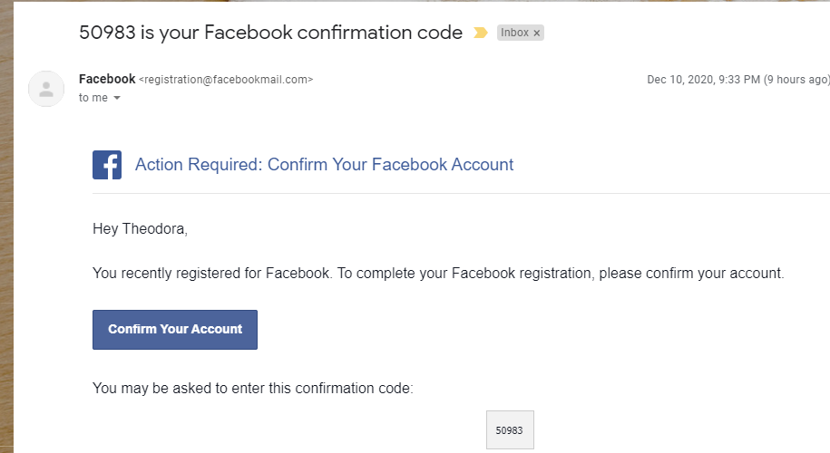 That Facebook account verification email in your inbox is a scam