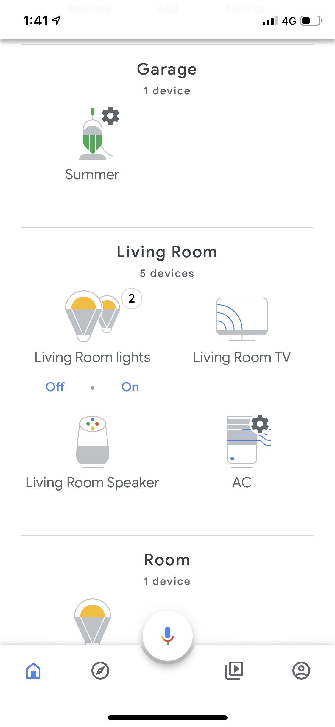 google home air conditioner commands