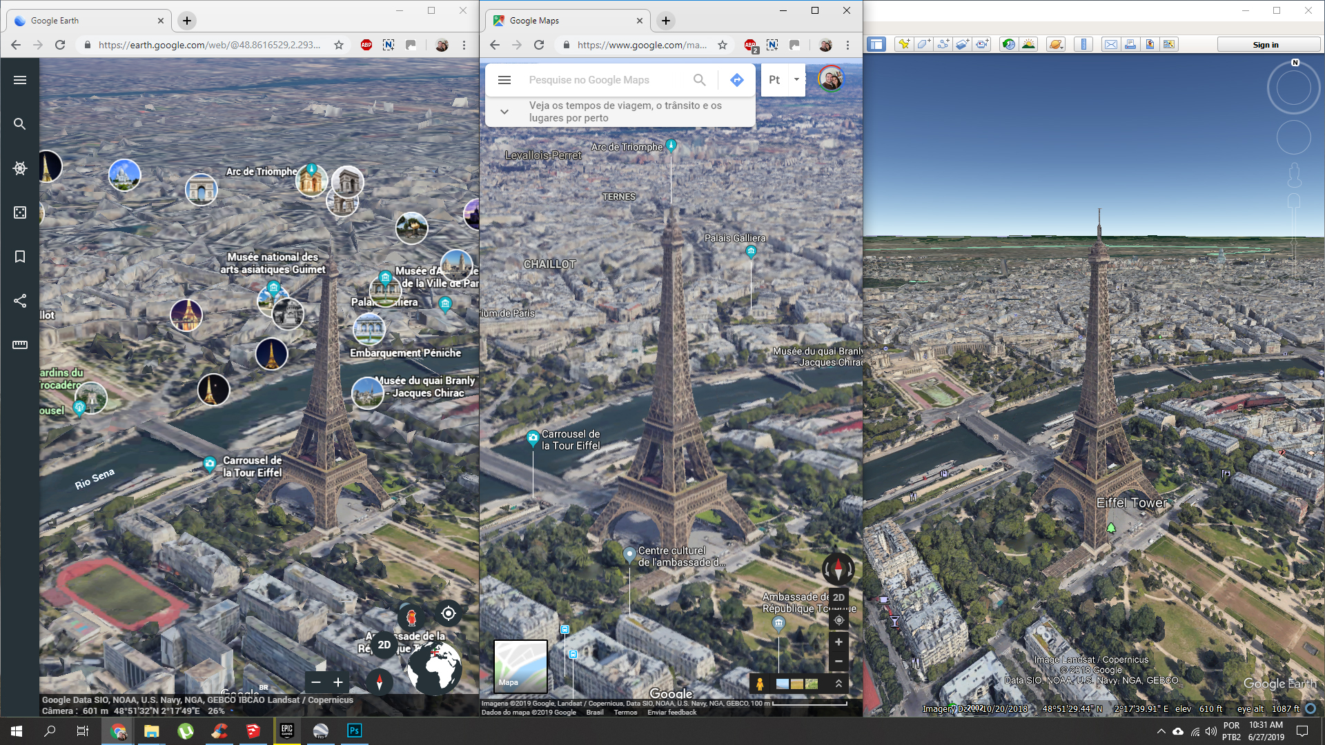 google maps earthview