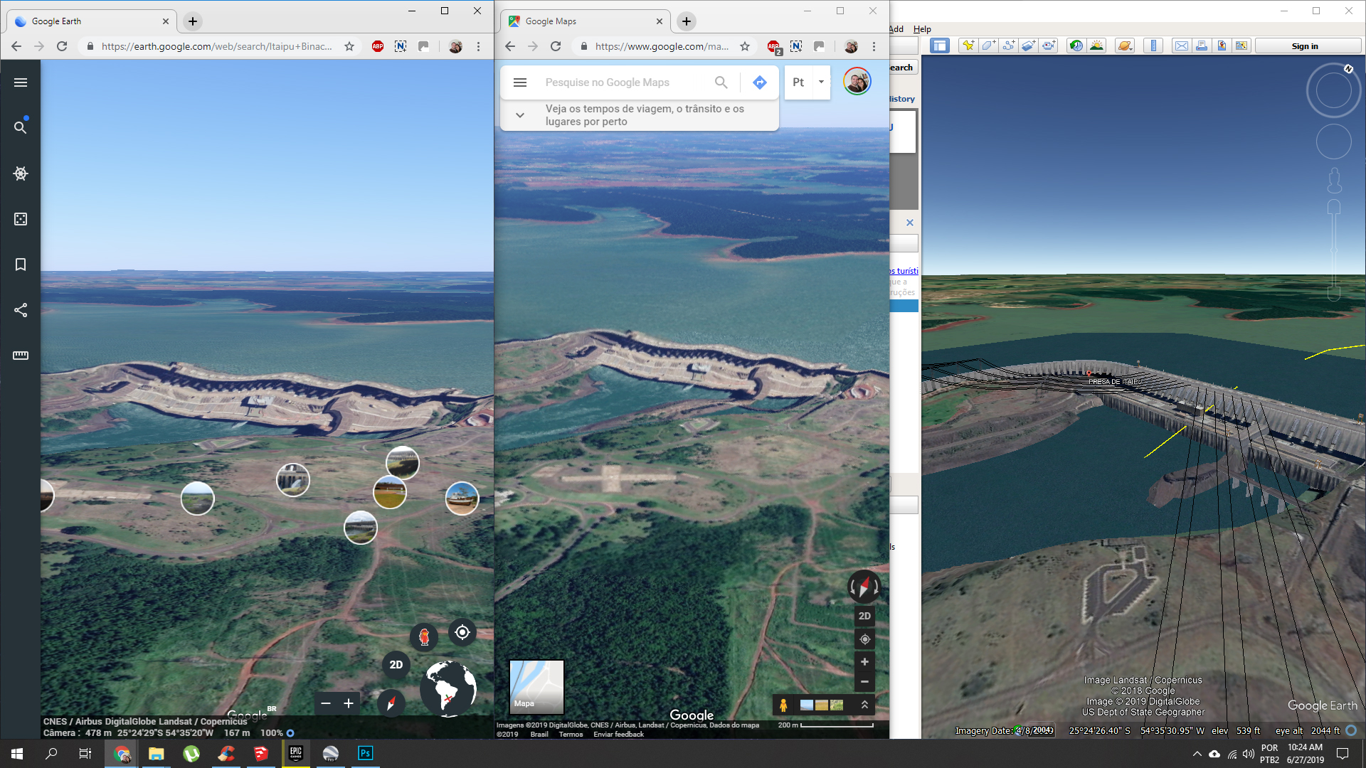 google earth pro 3d view