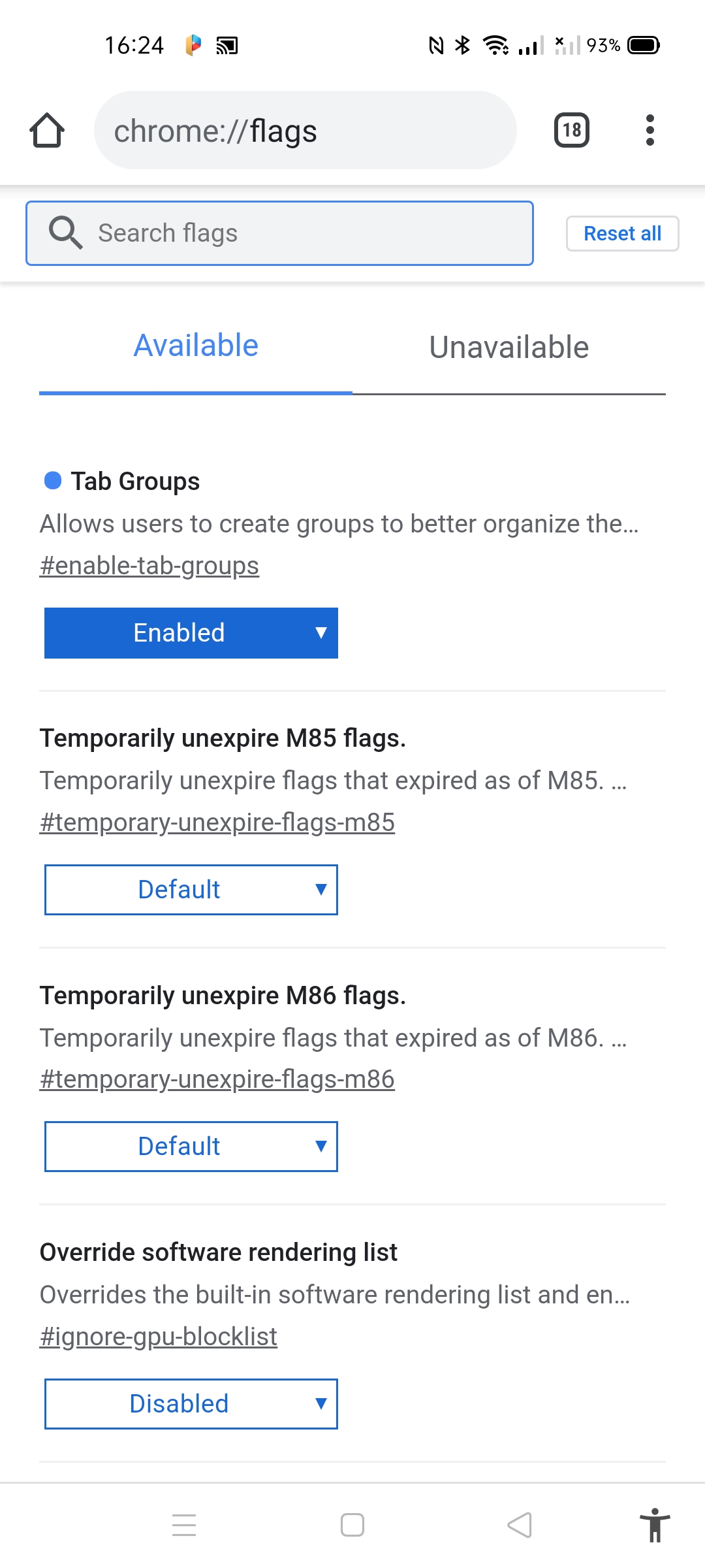 Tabs Group not working on Android Chrome anymore - Google Chrome Community