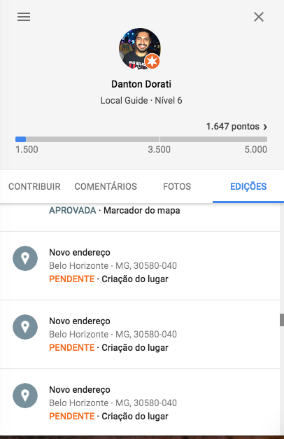 Localização muito errada - Comunidade Google Maps