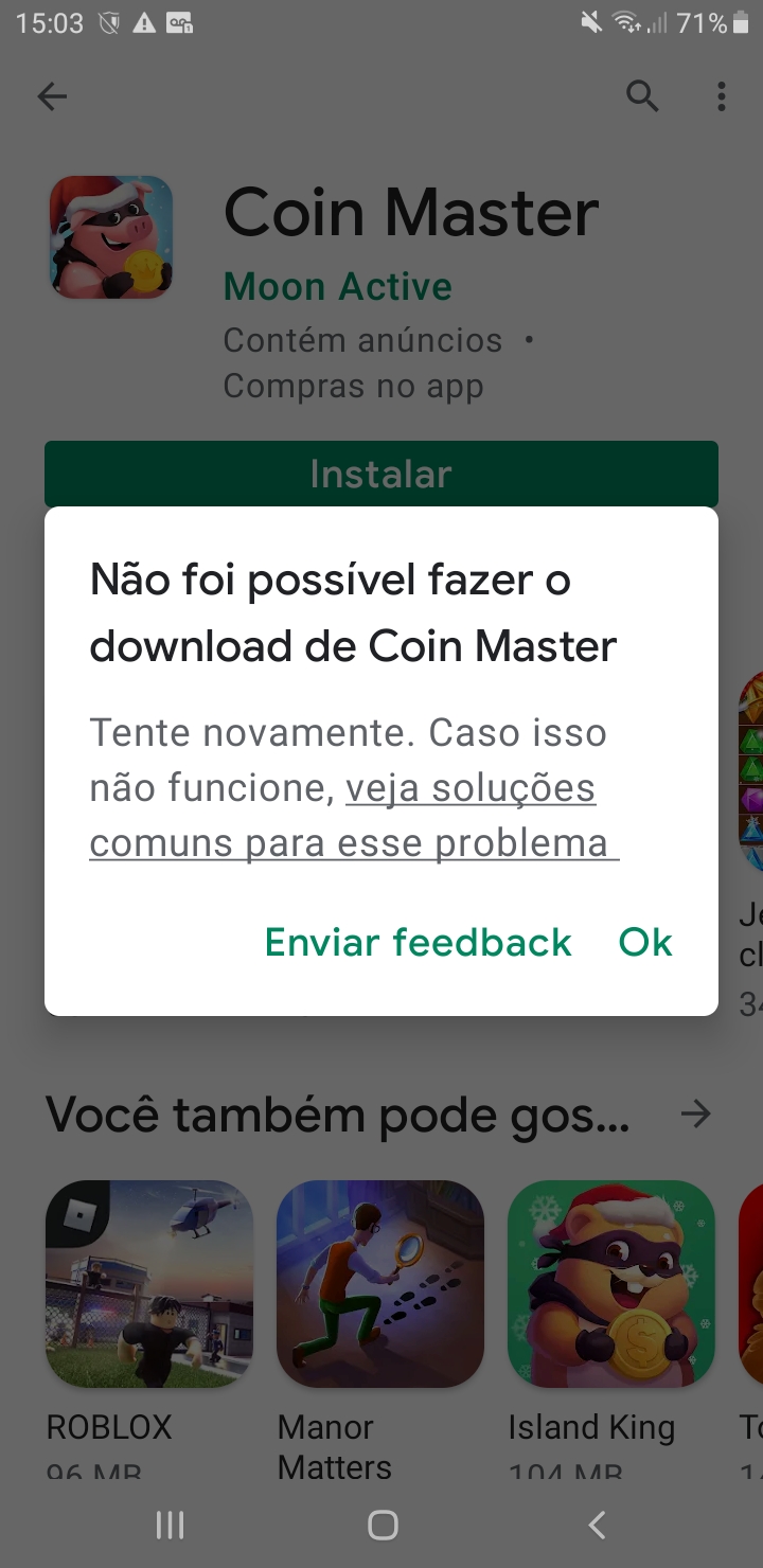 Porque eu não consigo abaixar algums jogos? - Comunidade Google Play