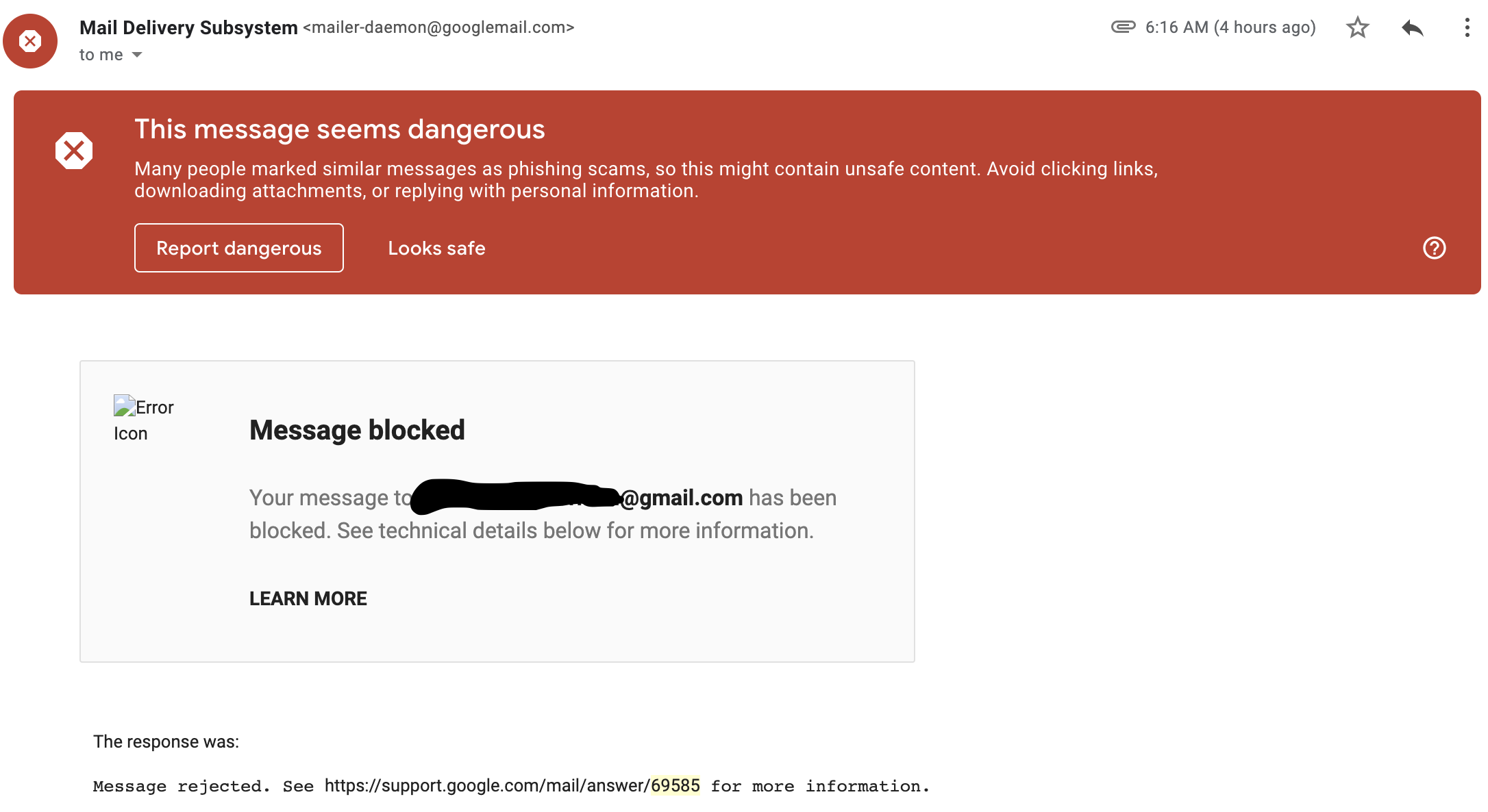 Mails From Web De Mailer Demon Apple Community