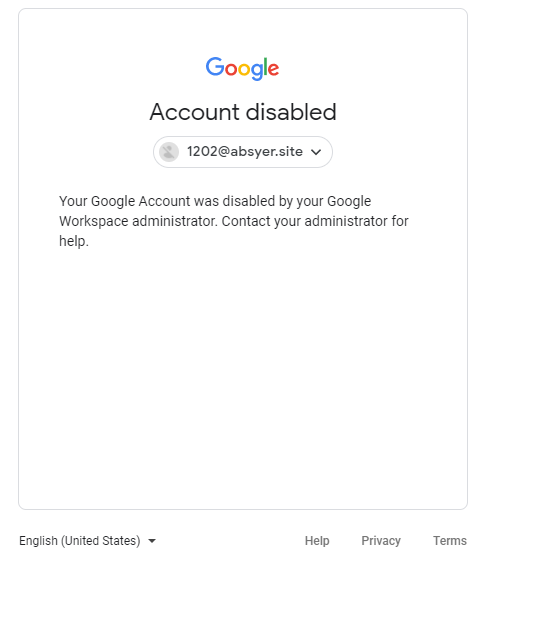 Why My Account is Disabled Google Drive Community