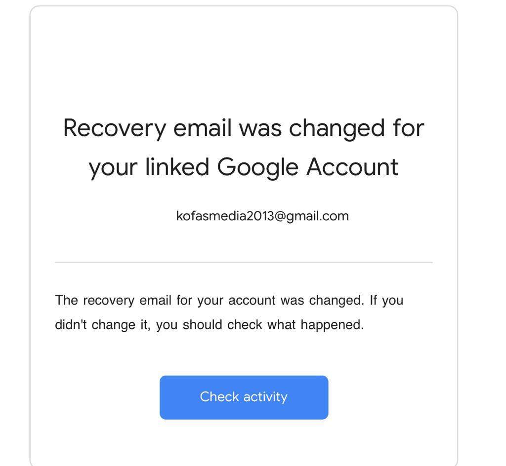 My Account Linked To My Youtube Channel Has Been Hacked They Changed My Recovery Email Password Youtube Community