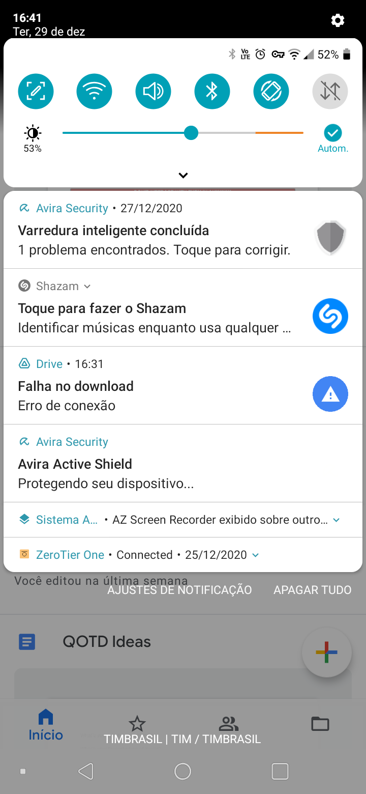 Google Drive download - Falha - Erro na rede e Falha - Proibido