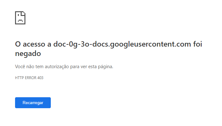 Erro no download de arquivo do Google Slides - Comunidade Editores