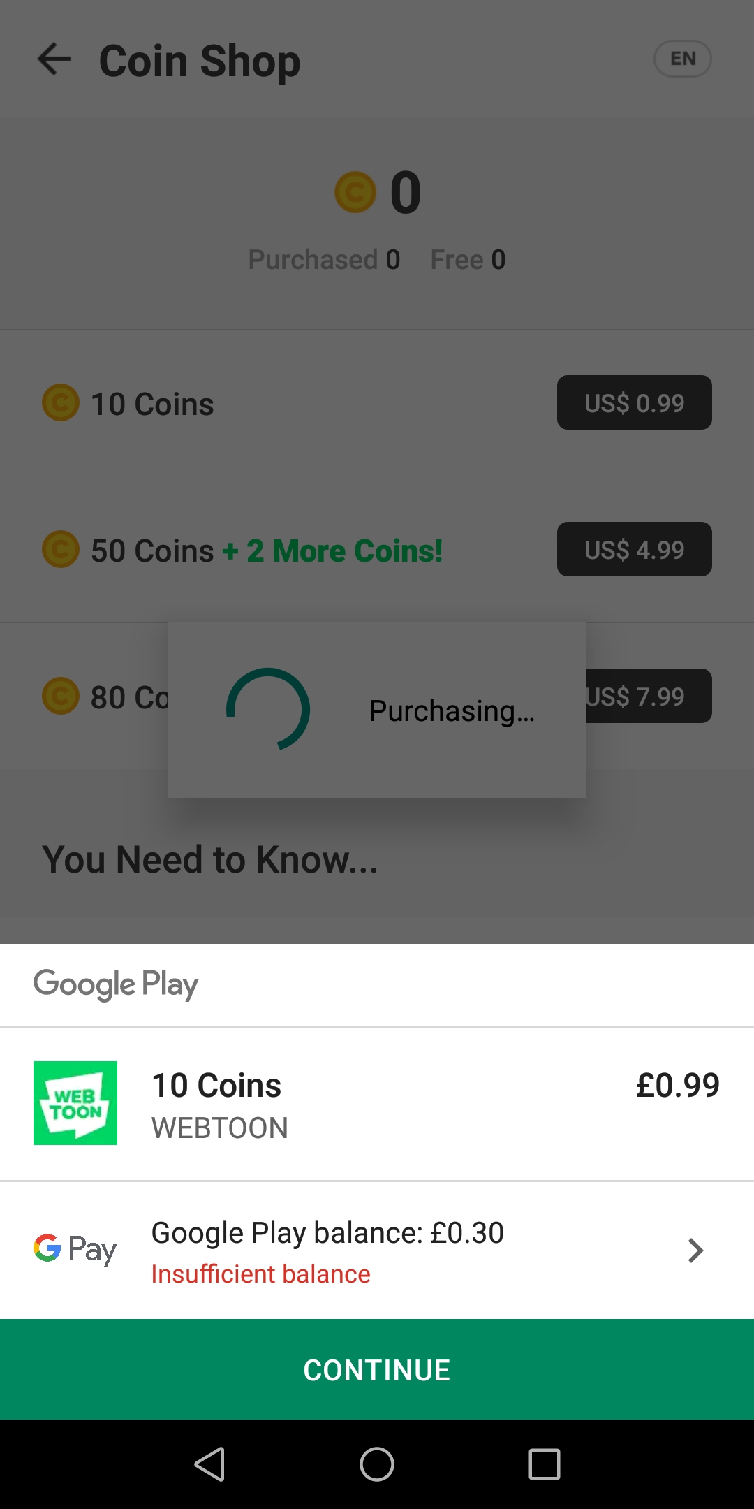 Google Play Balance Not Updating For In App Purchases Google