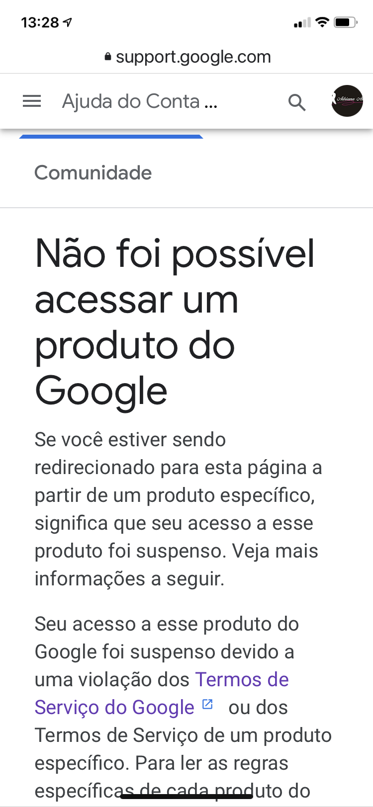 Não consigo fazer login na minha conta - Comunidade Conta do Google