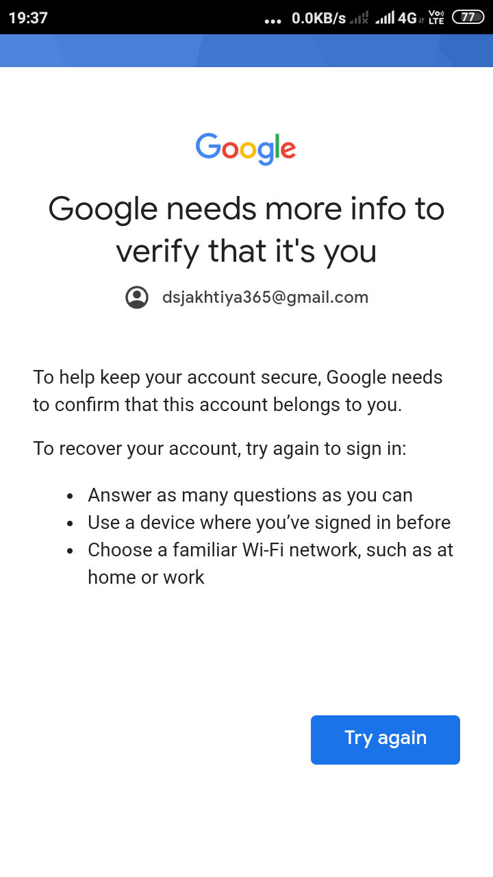 Google account lost and password forgot - Gmail Community