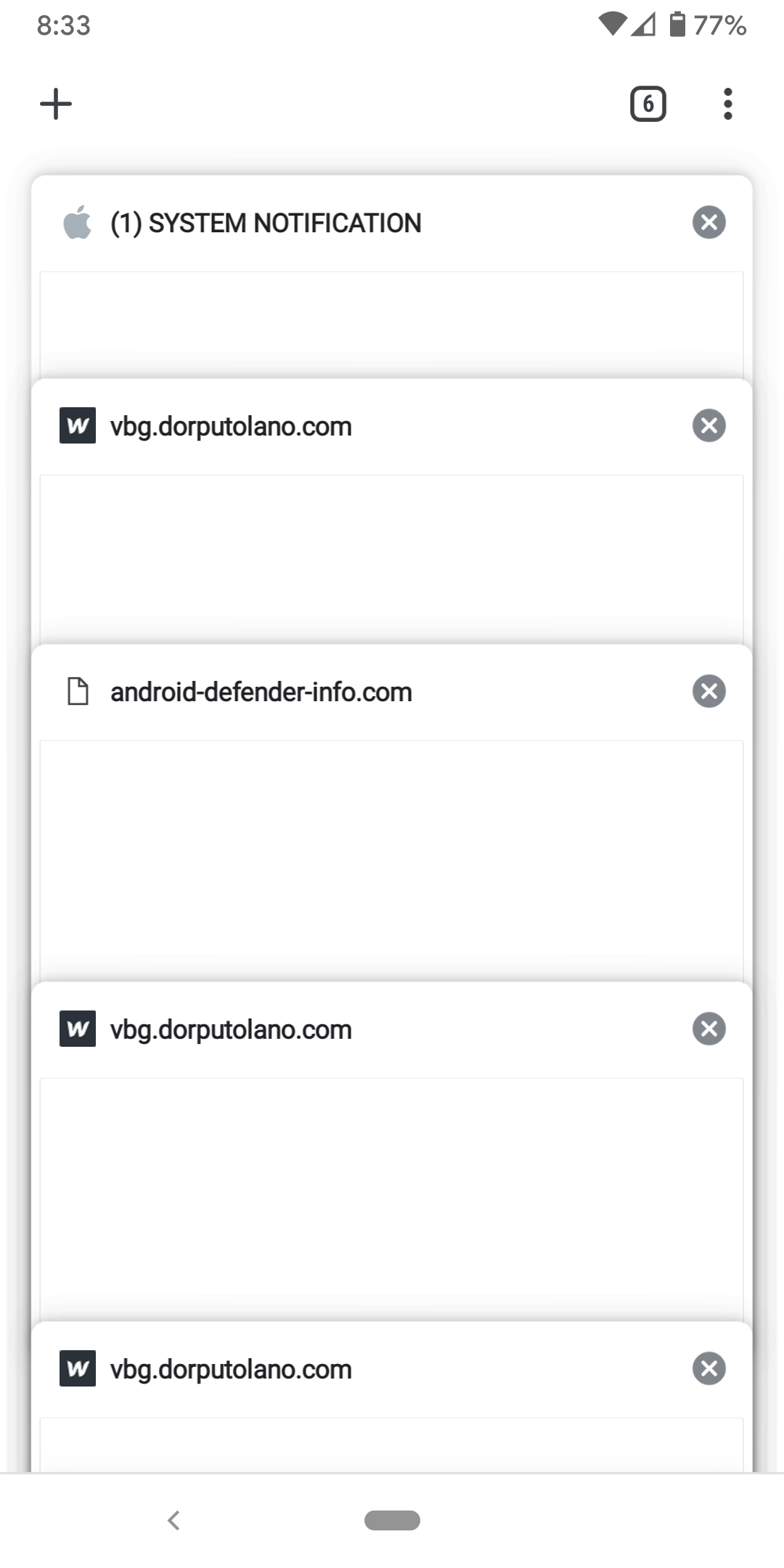 Chrome 80 on Android 11 unwanted tabs appear in Chrome while my