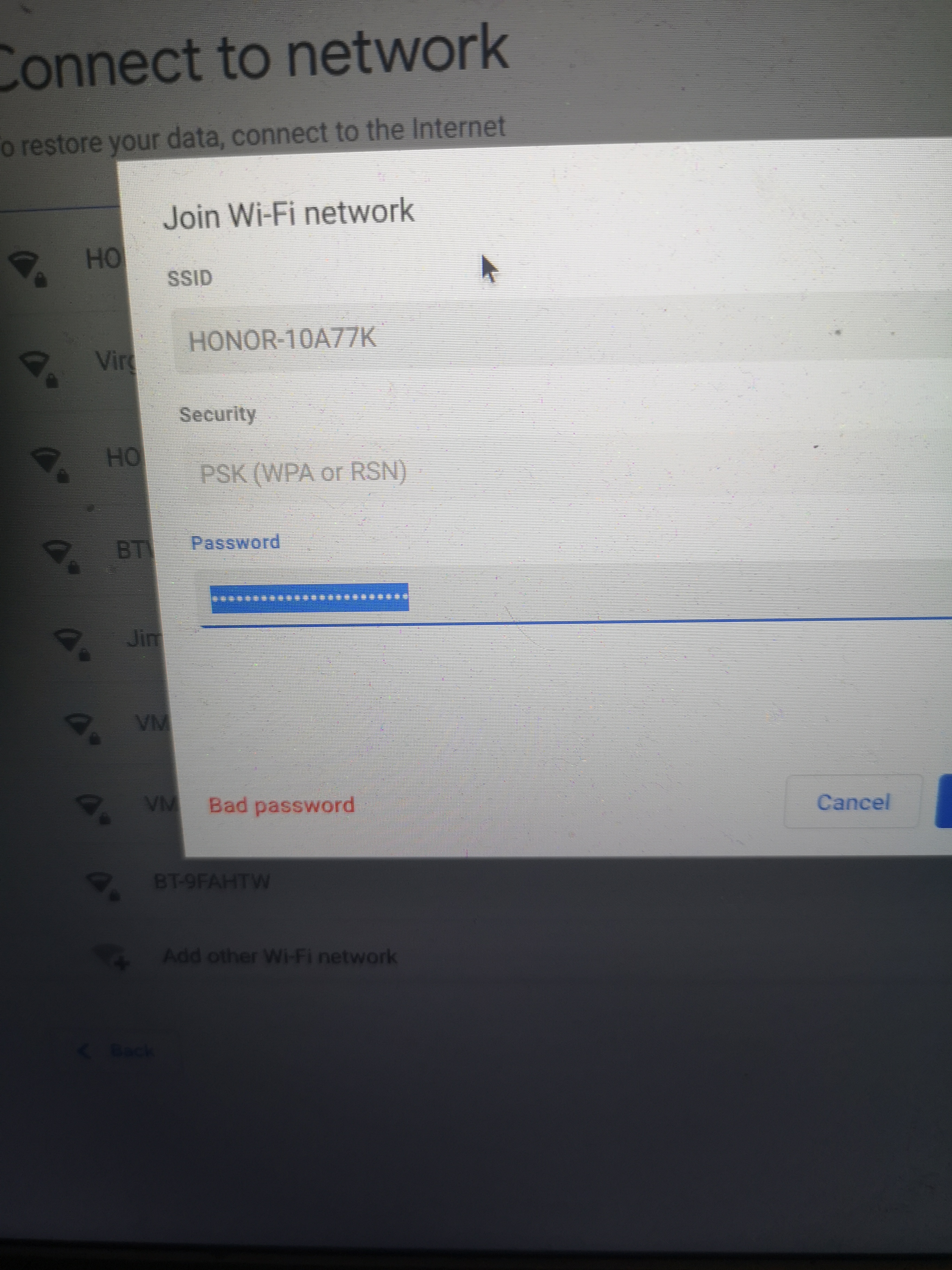 how to get a wifi password from a chromebook