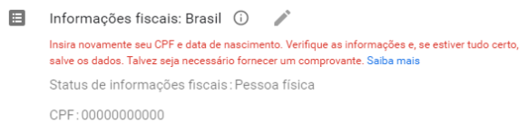 COMO RESOLVER PROBLEMA DE ( INSIRA O CPF NOVAMENTE ) DA PLAY STORE!!! 