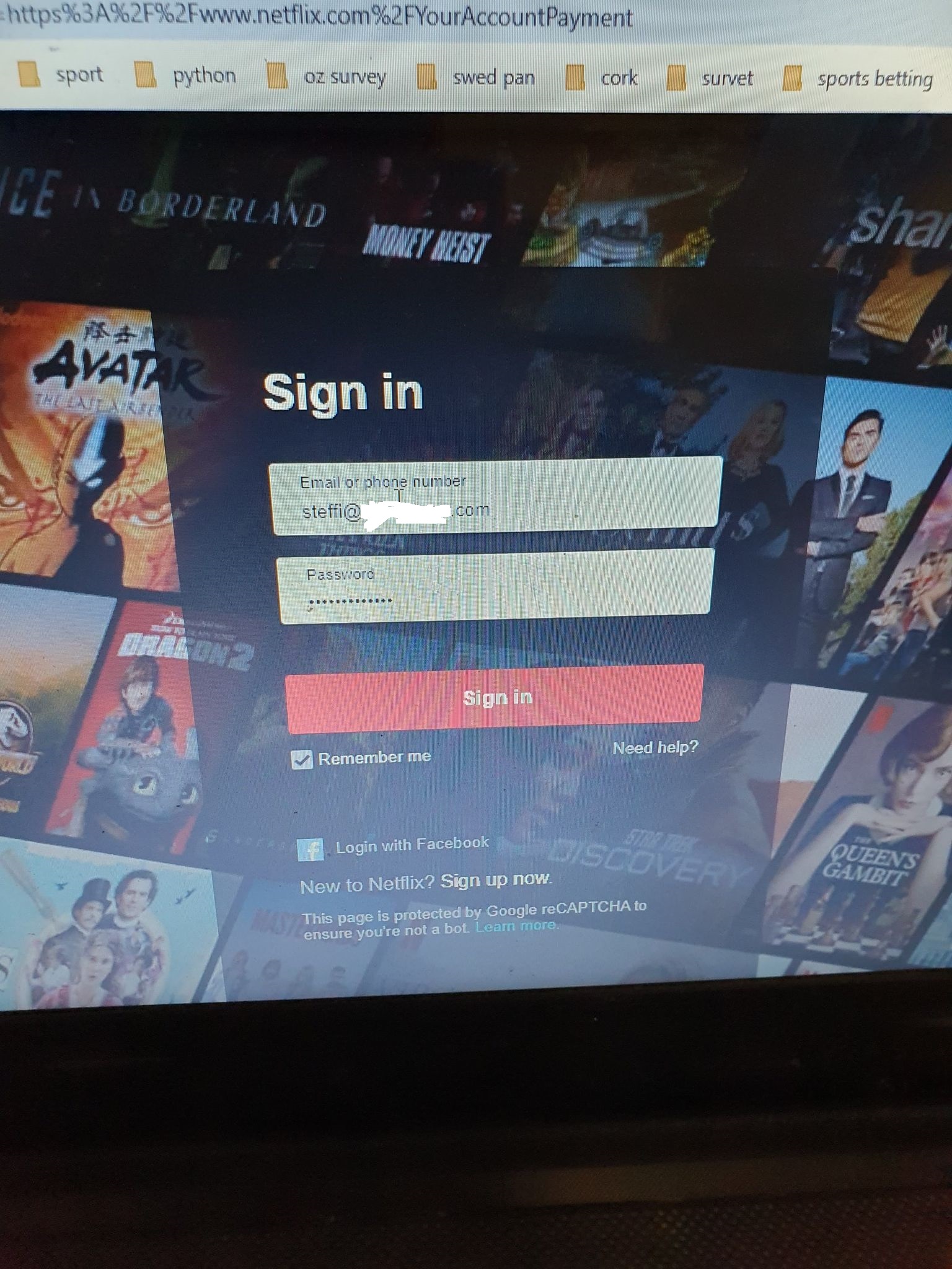 netflix account login