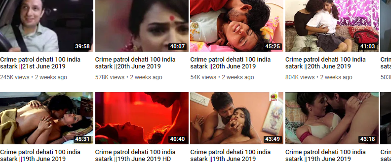 Crime Petrol Porn - Channel Report nude content - YouTube Community