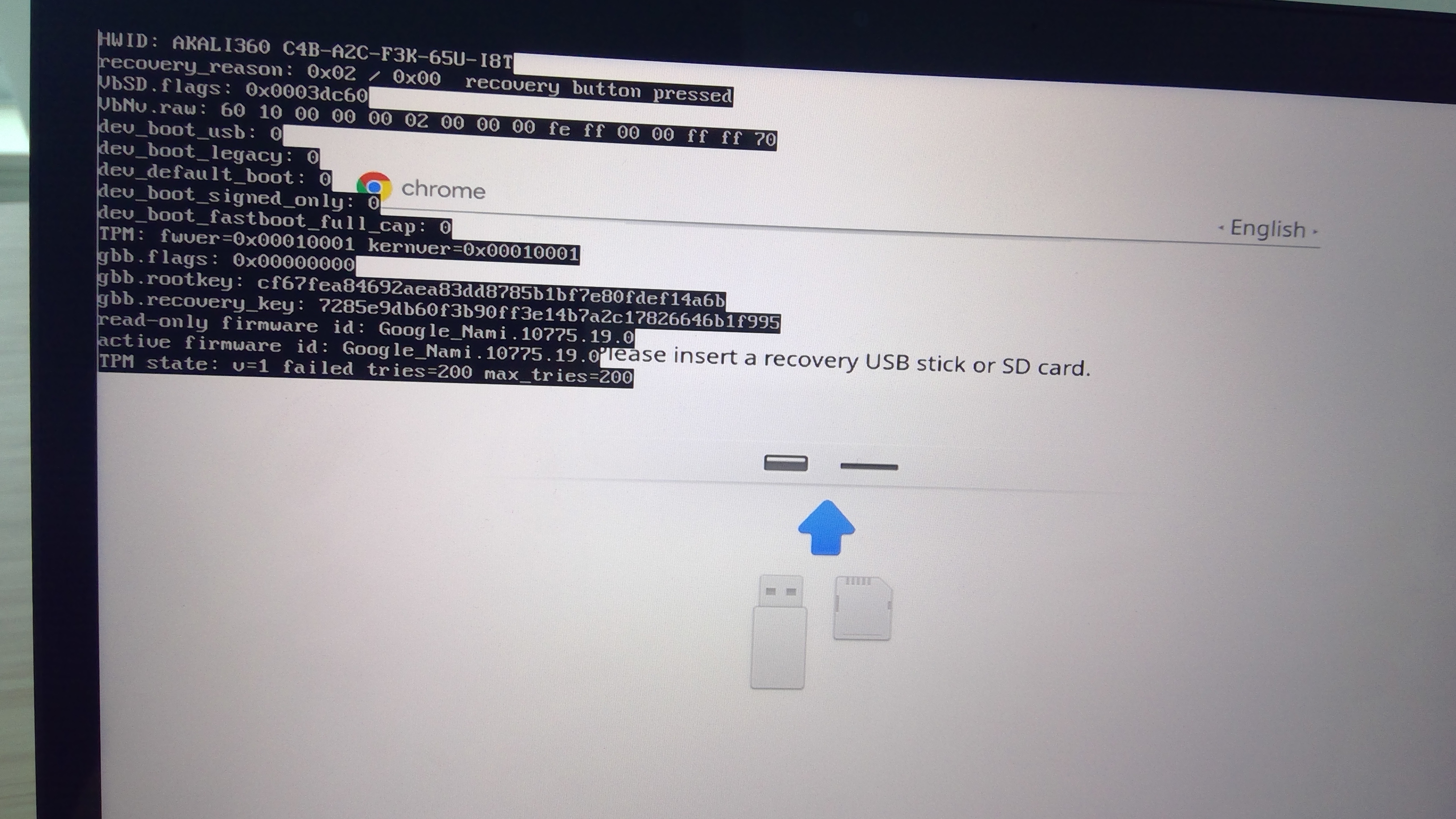 Stille guide medlem Chromebook Recovery black screen after USB recovery is inserted - Chromebook  Community