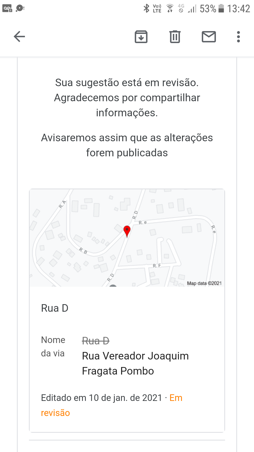 Localização muito errada - Comunidade Google Maps