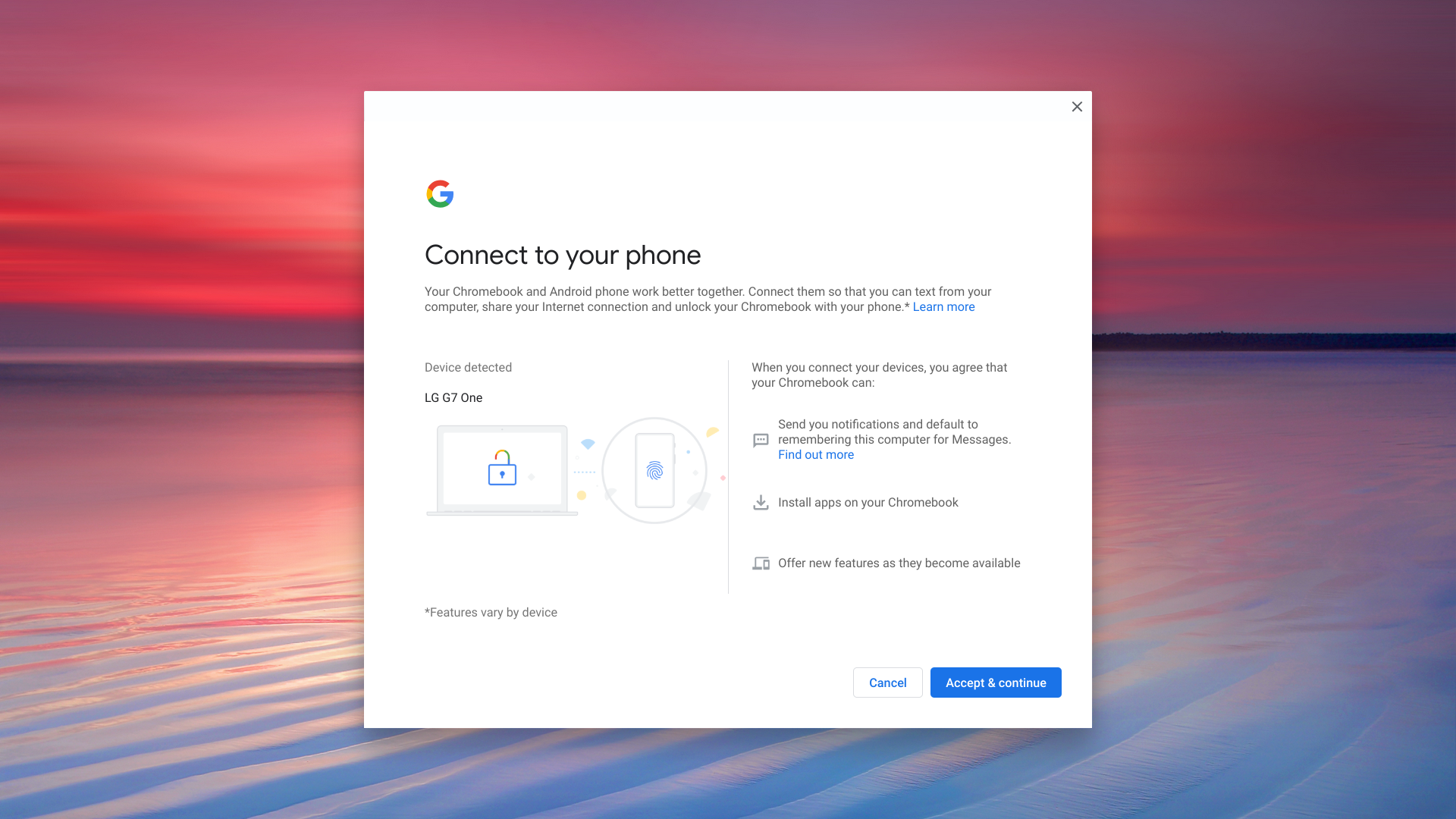 chromebook smart lock cant find phone