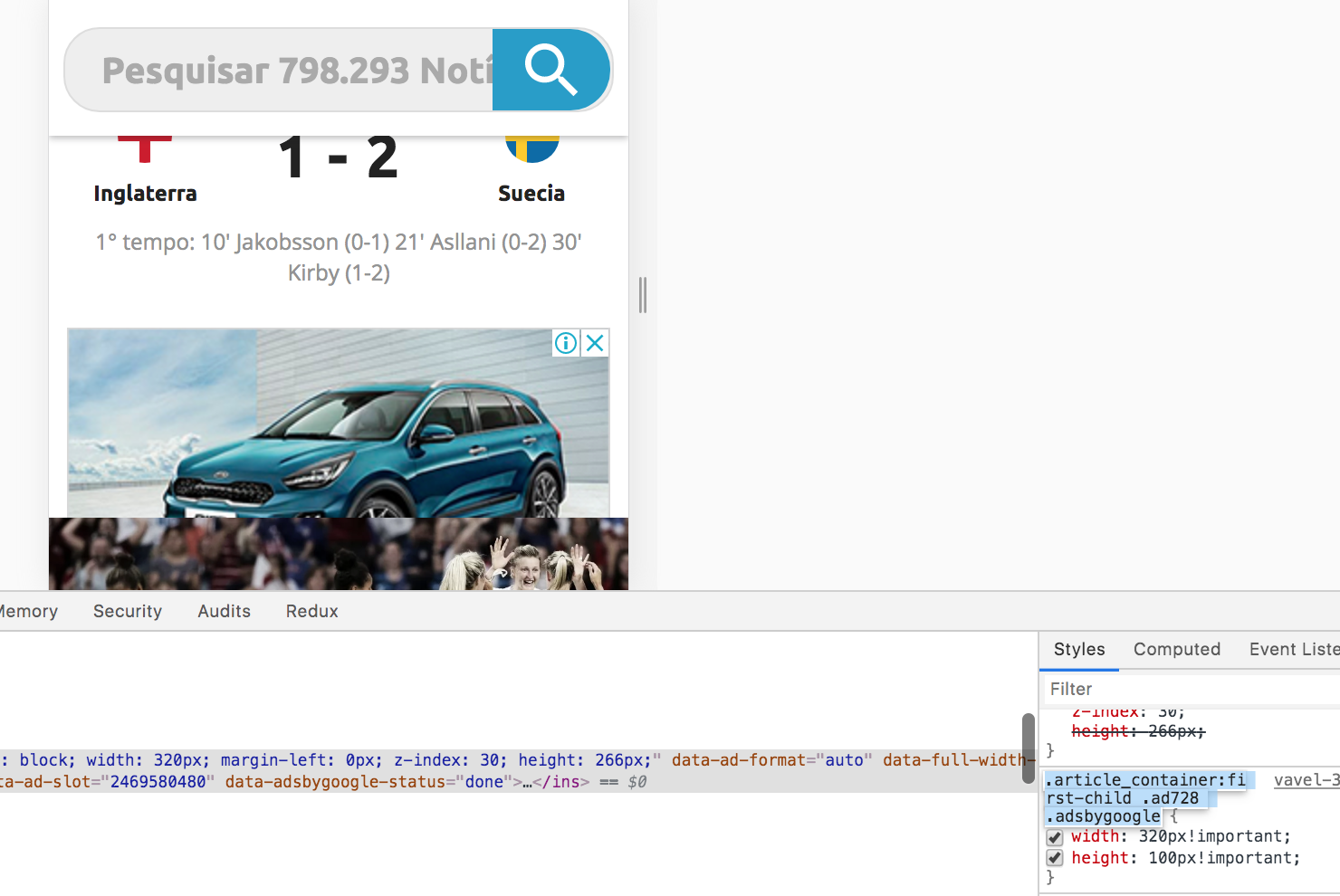 Problem With Responsive Ad Banner Altough Css Is Like In The