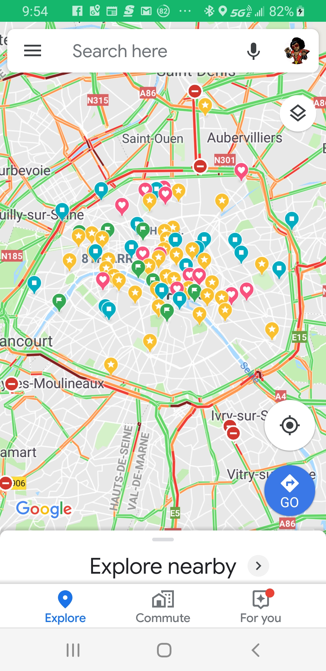 Google Map – Printemps and Galeries Lafayette Markers – MadManBlog