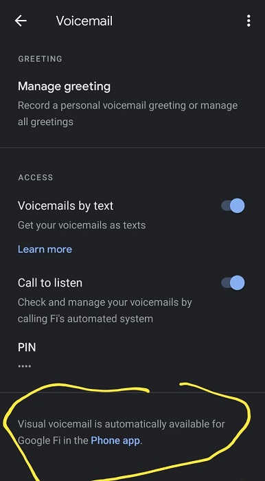 Visual voicemail and Galaxy S20 5G doesn't seem to exist. - Google Fi