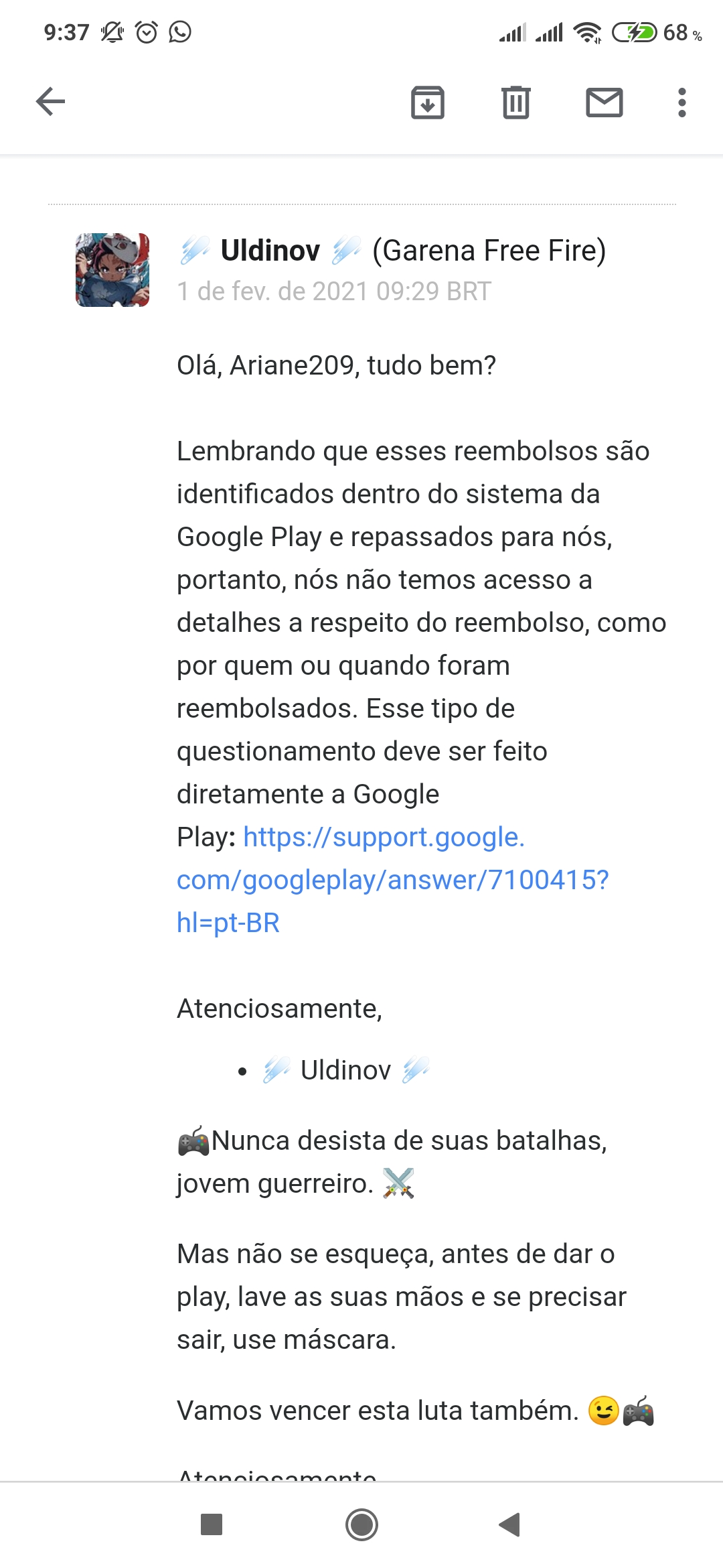 Free Fire: como pedir reembolso no Android (via Google Play)