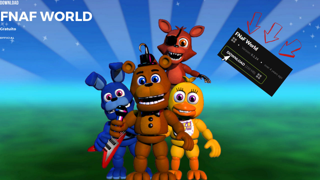 FNaF World V 0.1.24 Free Download - FNaF Gamejolt