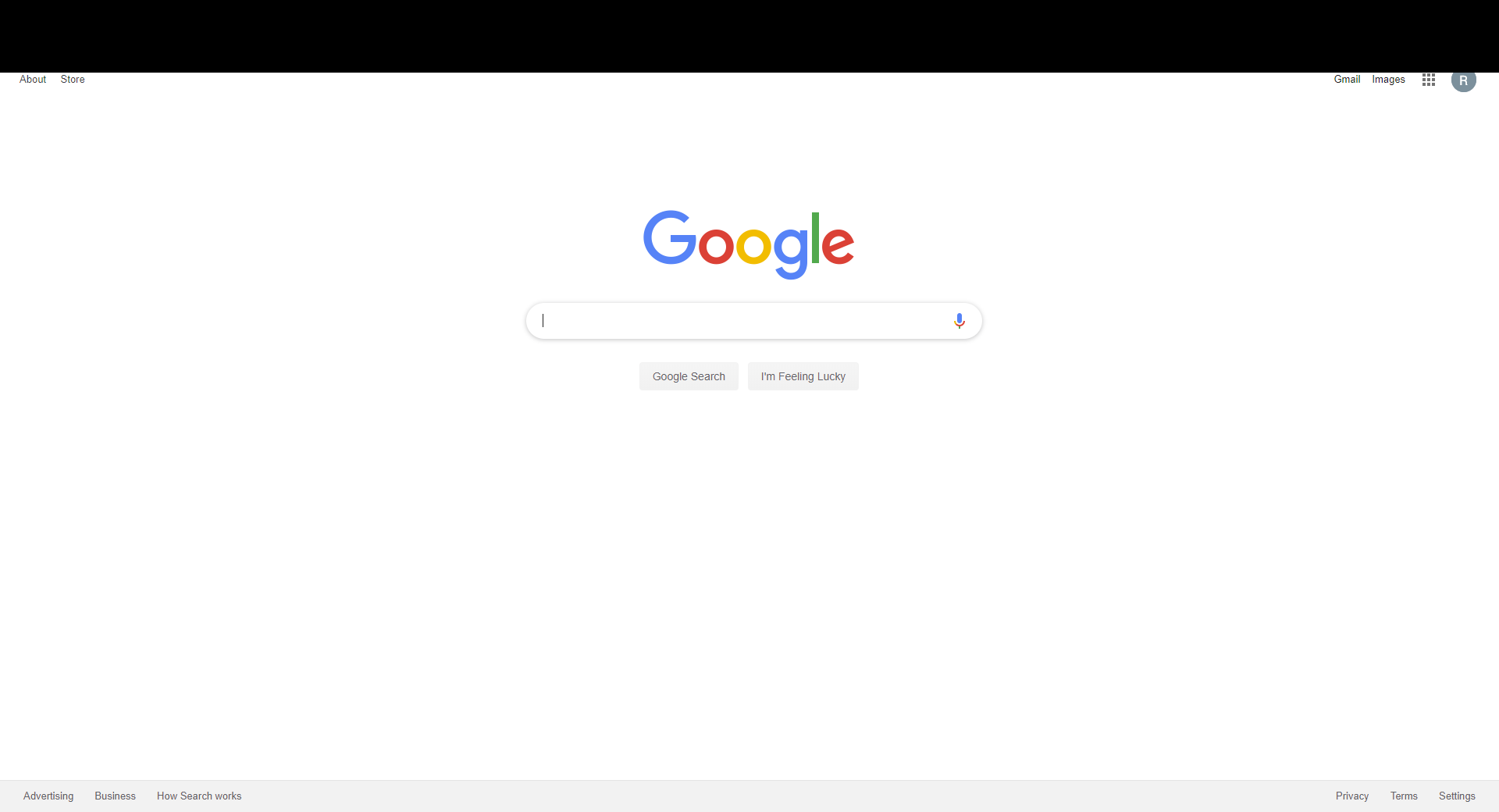 chrome bar not showing