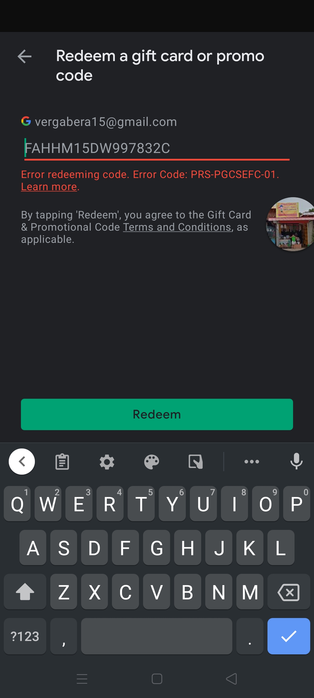 Unable to Redeem Digital Gift Cards - Website Bugs - Developer Forum