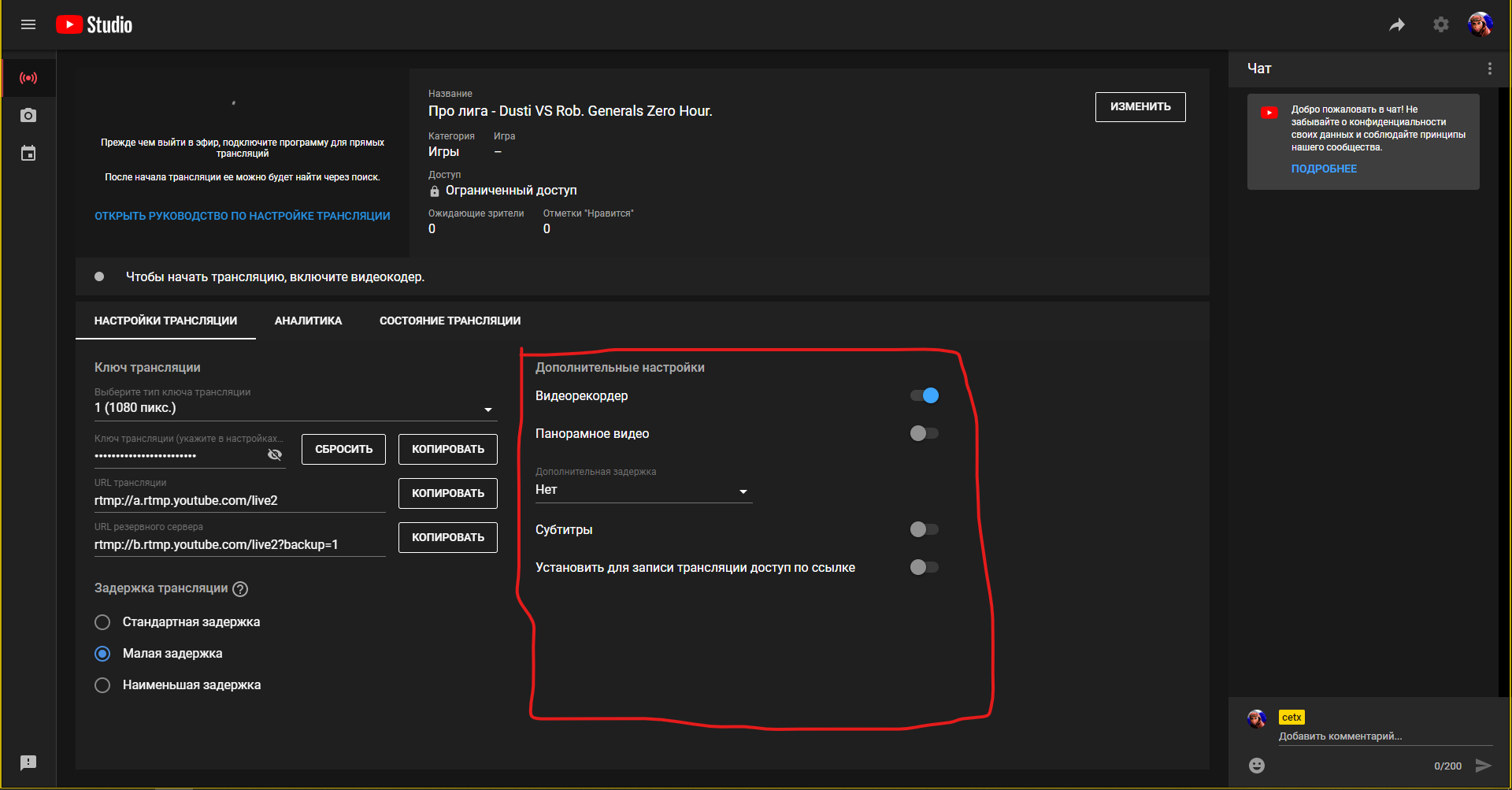 как настроить трансляцию в стиме без задержки фото 100