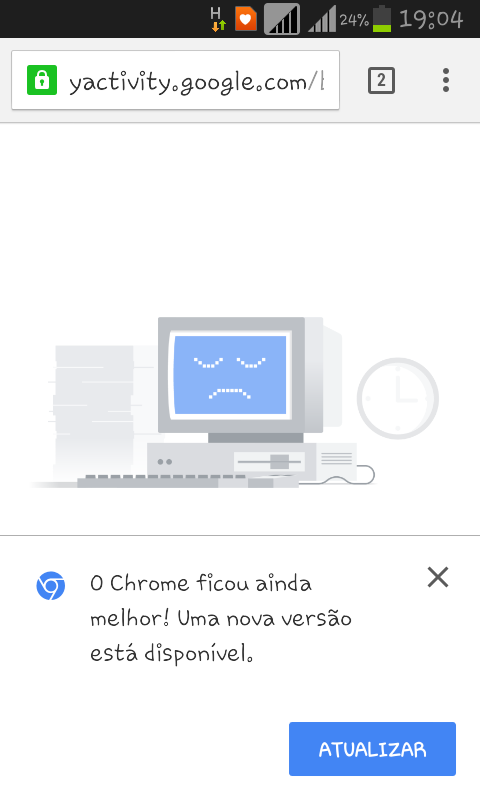 Não atualiza app Google Chrome: Rápido e seguro. Ja fiz de tudo e da erro.  - Comunidade Google Play