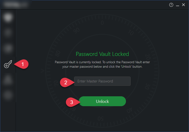 Password vault. Scanguard.