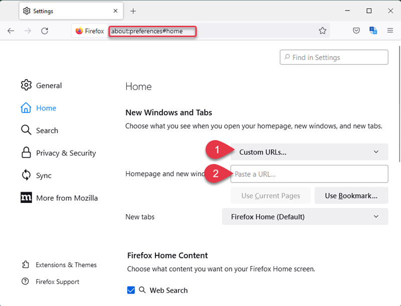 Browser setting. Browser://settings.