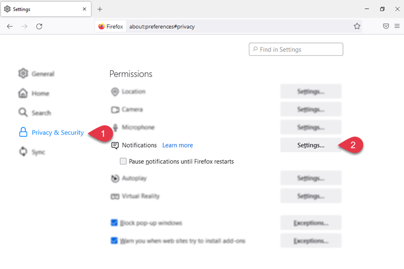 How to disable browser push notifications - Scanguard