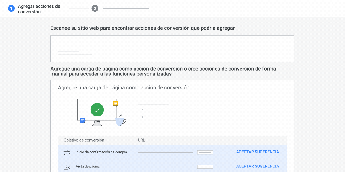 1. Cree una acción de conversión Ayuda de Google Ads