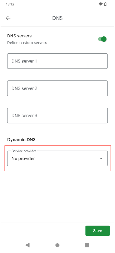 enable dynamic DNS and choose a service provider