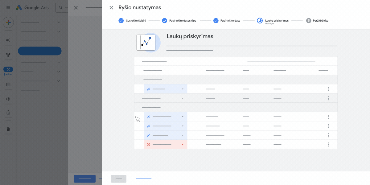 Transformacijos veiksmai - Duomenų tvarkytuvė Žinynas