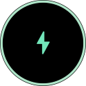 Pixel Watch charging screen lightning icon