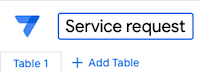 Rename the database to Service request