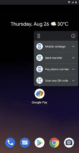 Google Pay quick action shortcuts - Android - Google Pay Help