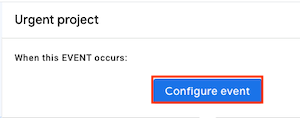 Click Configure event