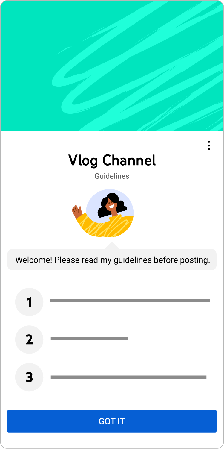 Set your channel guidelines - YouTube Help