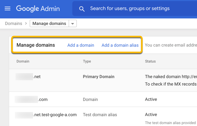 Remove a domain or domain alias from your Google Workspace