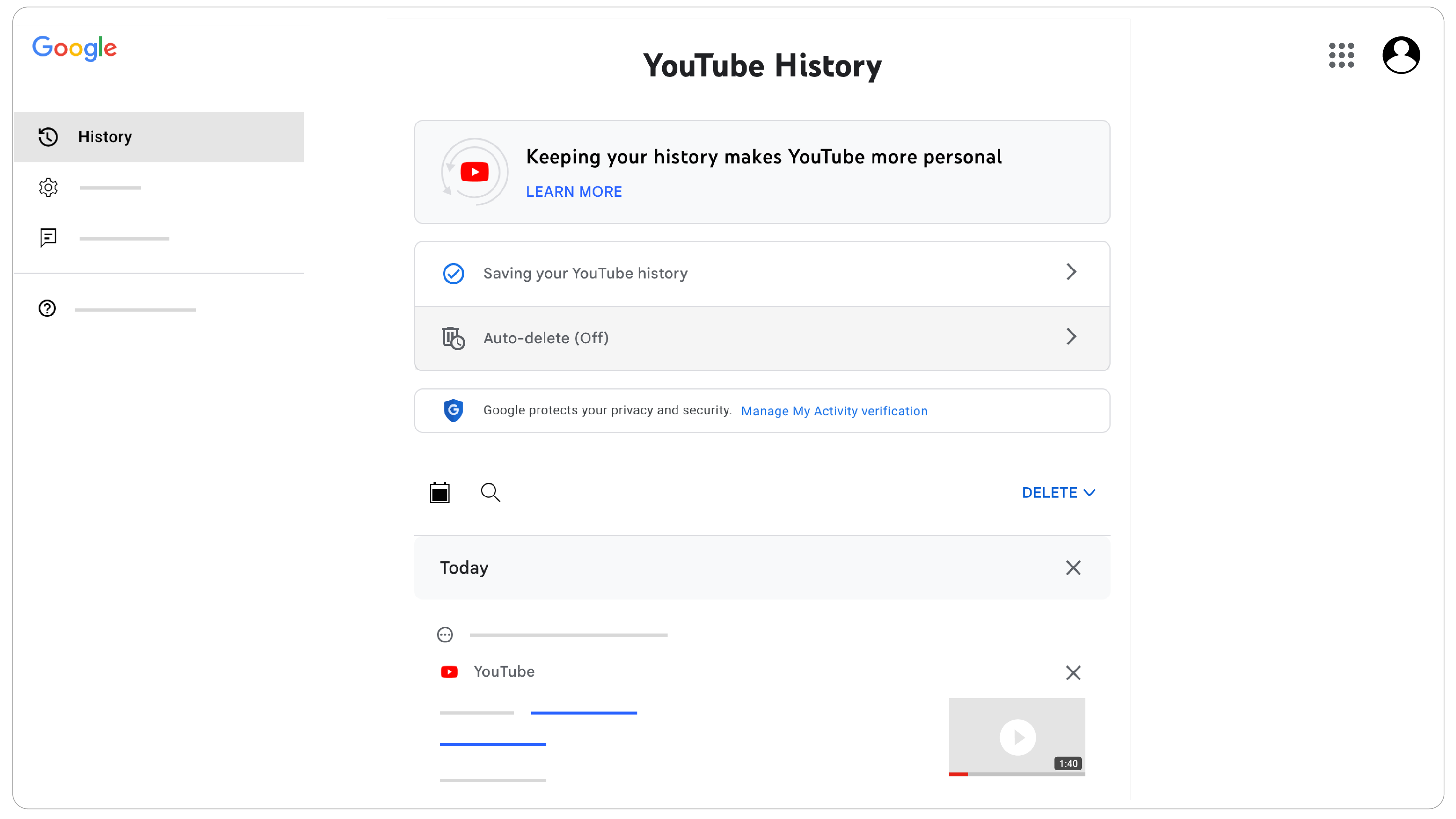 Как посмотреть или удалить историю поиска на YouTube - Android - Cправка -  YouTube